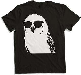 Produktbild von T-Shirt Lustiger Vogel mit Sonnenbrille Cool Bourke's Sittich