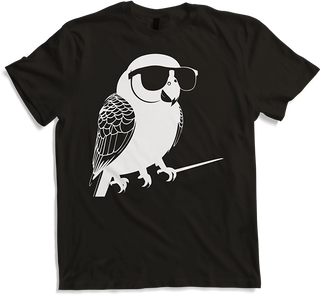 Produktbild von T-Shirt Lustiger Vogel mit Sonnenbrille Cool Bourke's Sittich