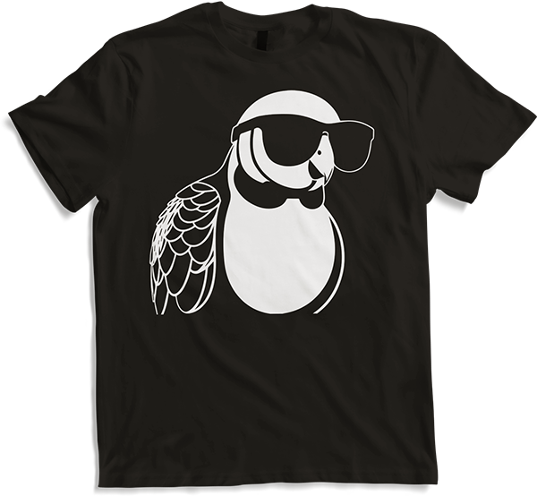 Produktbild von T-Shirt Lustiger Vogel mit Sonnenbrille Cool Bourke's Sittich