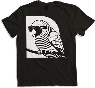 Produktbild von T-Shirt Lustiger Vogel mit Sonnenbrille Cool Bourke's Sittich
