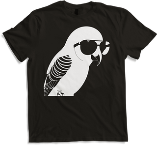 Produktbild von T-Shirt Lustiger Vogel mit Sonnenbrille Cool Bourke's Sittich