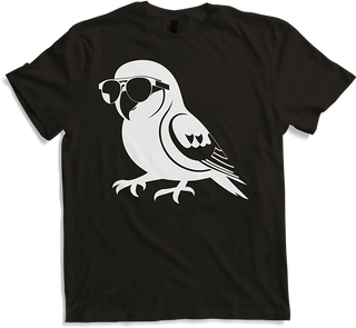 Produktbild von T-Shirt Lustiger Vogel mit Sonnenbrille Cool Bourke's Sittich