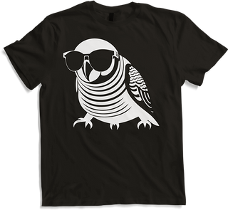 Produktbild von T-Shirt Lustiger Vogel mit Sonnenbrille Cool Bourke's Sittich