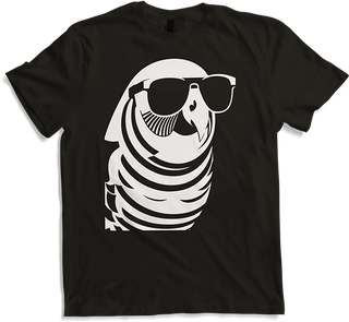 Produktbild von T-Shirt Lustiger Vogel mit Sonnenbrille Cool Bourke's Sittich