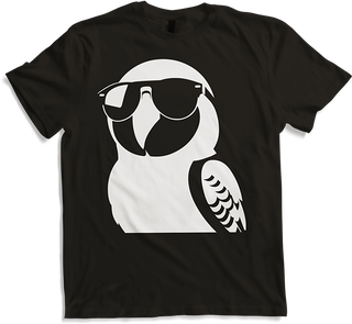 Produktbild von T-Shirt Lustiger Vogel mit Sonnenbrille Cool Bourke's Sittich