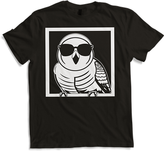 Produktbild von T-Shirt Lustiger Vogel mit Sonnenbrille Cool Bourke's Sittich