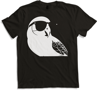 Produktbild von T-Shirt Lustiger Vogel mit Sonnenbrille Cool Bourke's Sittich
