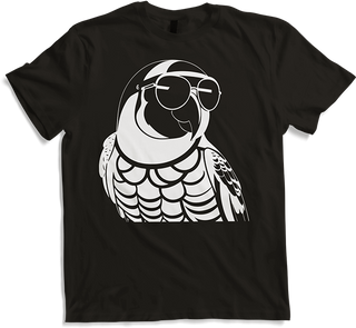 Produktbild von T-Shirt Lustiger Vogel mit Sonnenbrille Cool Bourke's Sittich