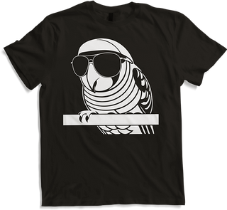 Produktbild von T-Shirt Lustiger Vogel mit Sonnenbrille Cool Bourke's Sittich