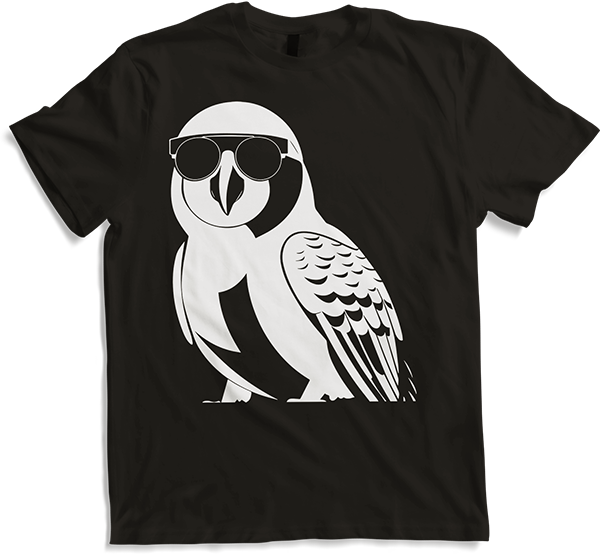 Produktbild von T-Shirt Lustiger Vogel mit Sonnenbrille Cool Bourke's Sittich