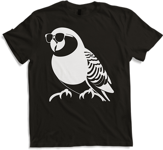 Produktbild von T-Shirt Lustiger Vogel mit Sonnenbrille Cool Bourke's Sittich