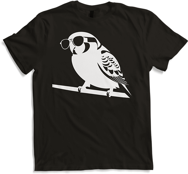 Produktbild von T-Shirt Lustiger Vogel mit Sonnenbrille Cool Bourke's Sittich