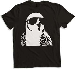 Produktbild von T-Shirt Lustiger Vogel mit Sonnenbrille Cool Bourke's Sittich