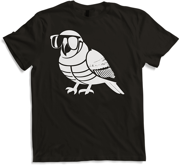 Produktbild von T-Shirt Lustiger Vogel mit Sonnenbrille Cool Bourke's Sittich