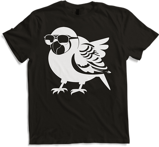 Produktbild von T-Shirt Lustiger Vogel mit Sonnenbrille Cool Bourke's Sittich