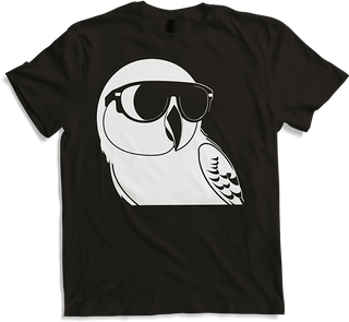 Produktbild von T-Shirt Lustiger Vogel mit Sonnenbrille Cool Bourke's Sittich