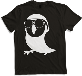 Produktbild von T-Shirt Lustiger Vogel mit Sonnenbrille Cool Bourke's Sittich