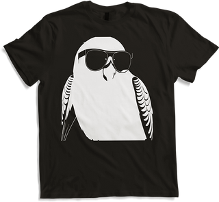 Produktbild von T-Shirt Lustiger Vogel mit Sonnenbrille Cool Bourke's Sittich