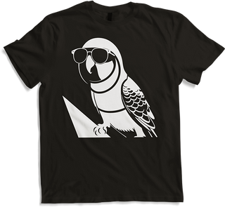 Produktbild von T-Shirt Lustiger Vogel mit Sonnenbrille Cool Bourke's Sittich