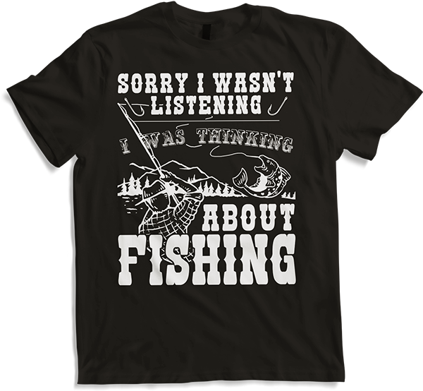 Produktbild von T-Shirt Lustiges Angler & Angeln Sprüche T-Shirt mit Fisch