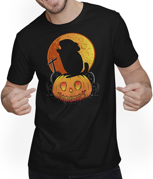 Produktbild von T-Shirt mit Mann Lustiges Chinchilla Halloween | Geschenk Chinchillahalter