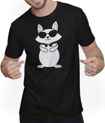 Produktbild von T-Shirt mit Mann Lustiges Eichhörnchen mit Sonnenbrille, Eichhörnchen