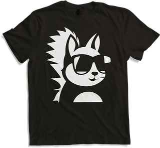 Produktbild von T-Shirt Lustiges Eichhörnchen mit Sonnenbrille, Eichhörnchen