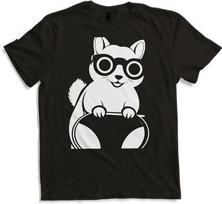 Produktbild von T-Shirt Lustiges Eichhörnchen mit Sonnenbrille, Eichhörnchen