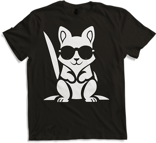 Produktbild von T-Shirt Lustiges Eichhörnchen mit Sonnenbrille, Eichhörnchen