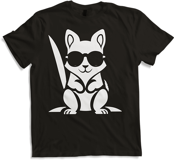 Produktbild von T-Shirt Lustiges Eichhörnchen mit Sonnenbrille, Eichhörnchen