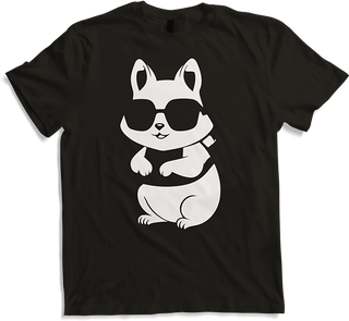 Produktbild von T-Shirt Lustiges Eichhörnchen mit Sonnenbrille, Eichhörnchen