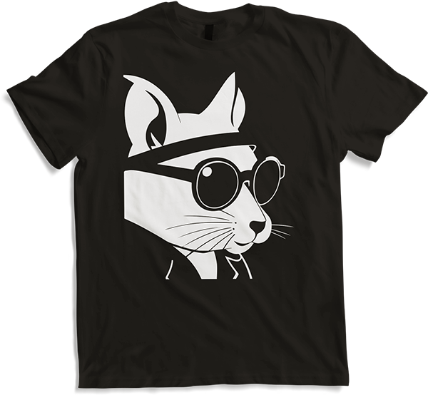 Produktbild von T-Shirt Lustiges Eichhörnchen mit Sonnenbrille, Eichhörnchen