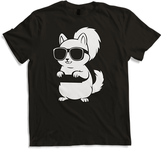 Produktbild von T-Shirt Lustiges Eichhörnchen mit Sonnenbrille, Eichhörnchen