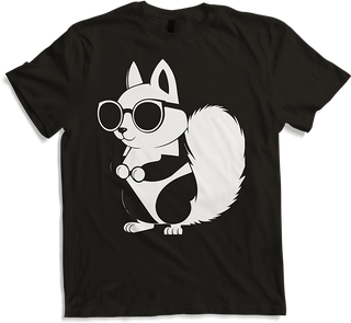 Produktbild von T-Shirt Lustiges Eichhörnchen mit Sonnenbrille, Eichhörnchen