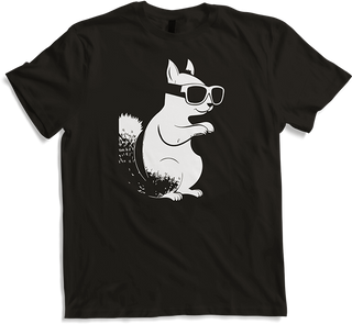 Produktbild von T-Shirt Lustiges Eichhörnchen mit Sonnenbrille, Eichhörnchen