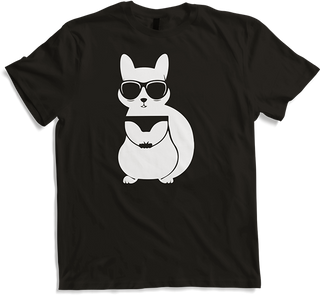 Produktbild von T-Shirt Lustiges Eichhörnchen mit Sonnenbrille, Eichhörnchen