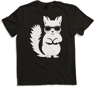 Produktbild von T-Shirt Lustiges Eichhörnchen mit Sonnenbrille, Eichhörnchen