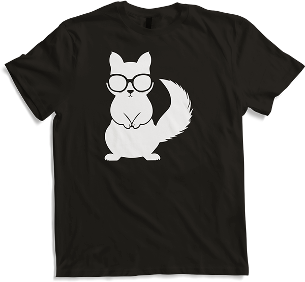 Produktbild von T-Shirt Lustiges Eichhörnchen mit Sonnenbrille, Eichhörnchen