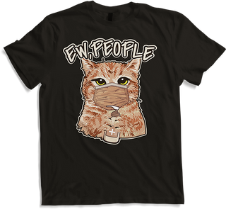 Produktbild von T-Shirt Lustiges Ew People Motiv Katze die Maske trägt Katzen Spruch