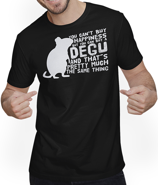 Produktbild von T-Shirt mit Mann Lustiges Geschenk für Deguhalter & Degubesitzer | DEGUS
