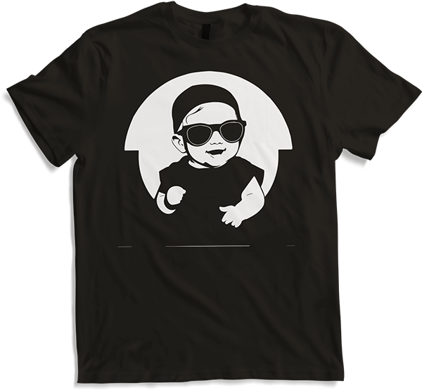 Produktbild von T-Shirt Lustiges Kleinkind trägt Sonnenbrille Cooles Baby