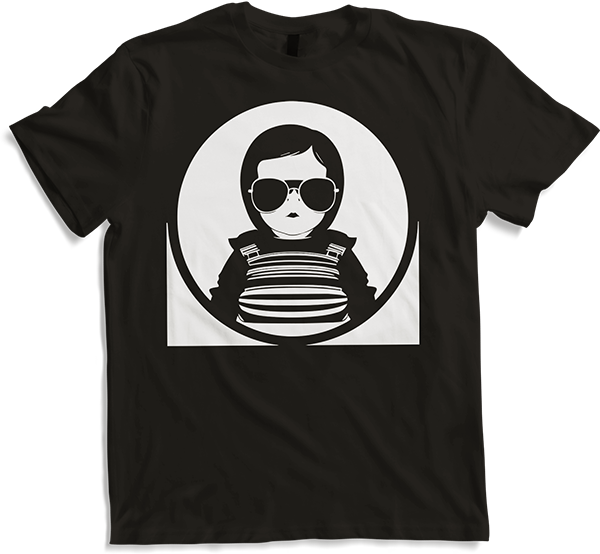 Produktbild von T-Shirt Lustiges Kleinkind trägt Sonnenbrille Cooles Baby