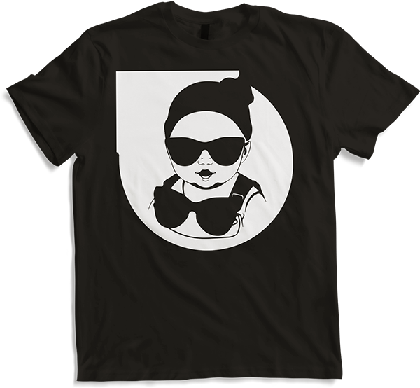 Produktbild von T-Shirt Lustiges Kleinkind trägt Sonnenbrille Cooles Baby