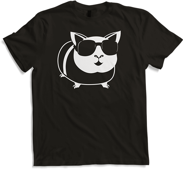 Produktbild von T-Shirt Lustiges Meerschweinchen mit Sonnenbrille Meerschweinchen