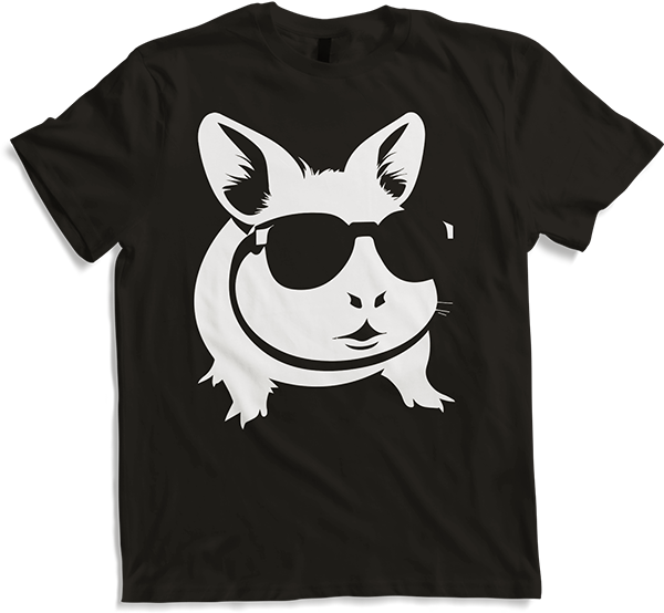 Produktbild von T-Shirt Lustiges Meerschweinchen mit Sonnenbrille Meerschweinchen