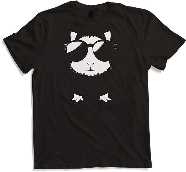 Produktbild von T-Shirt Lustiges Meerschweinchen mit Sonnenbrille Meerschweinchen