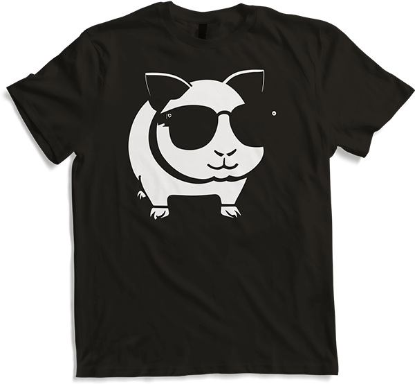 Produktbild von T-Shirt Lustiges Meerschweinchen mit Sonnenbrille Meerschweinchen