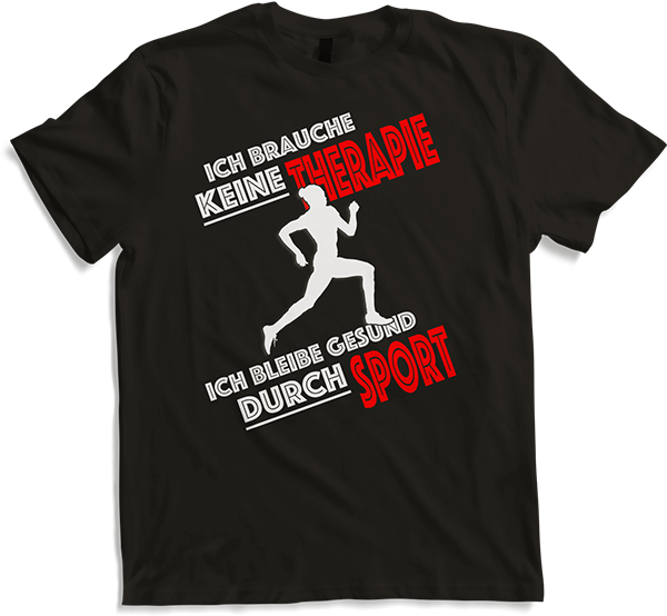 Produktbild von T-Shirt Lustiges Sport, Sprinter, Läufer und Marathon Sprüche Shirt