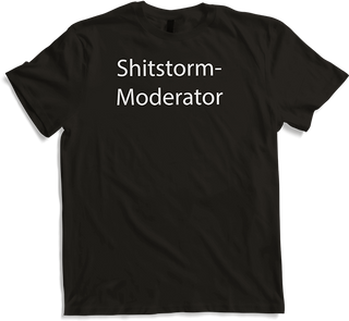 Produktbild von T-Shirt Lustiges Sprüche Funshirt | Shitstorm-Moderator | Statement