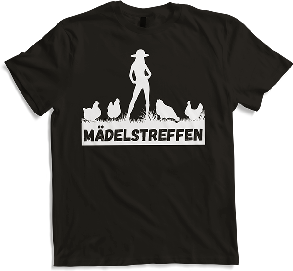Produktbild von T-Shirt Mädelstreffen mit Hühnern Lustiges Landwirtinnen Hennen